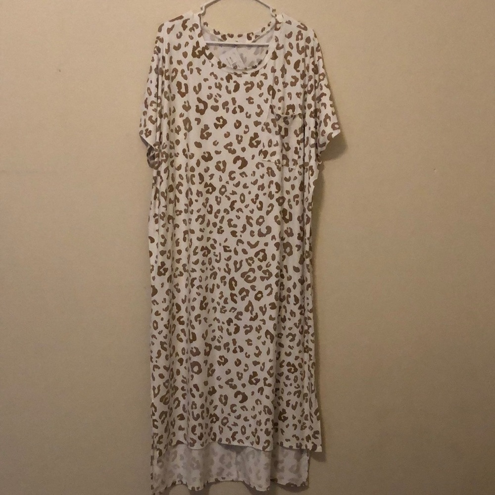 Plus Size Cheetah Print Dress